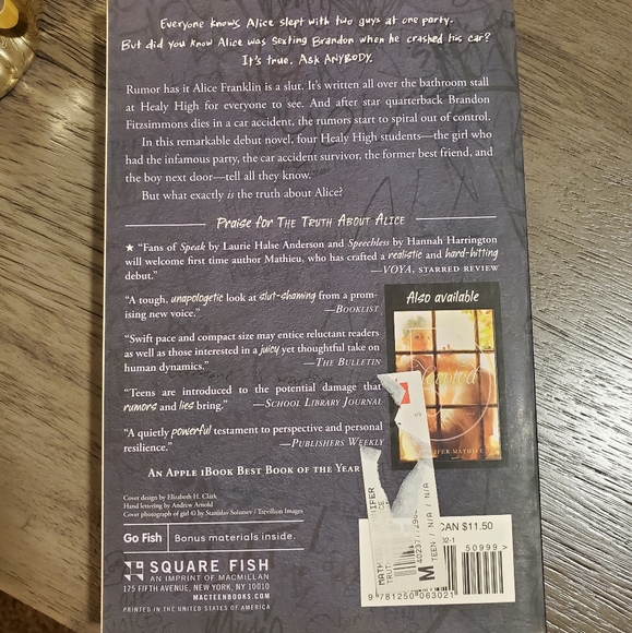 The Truth About Alice Book - Picture 3 of 3